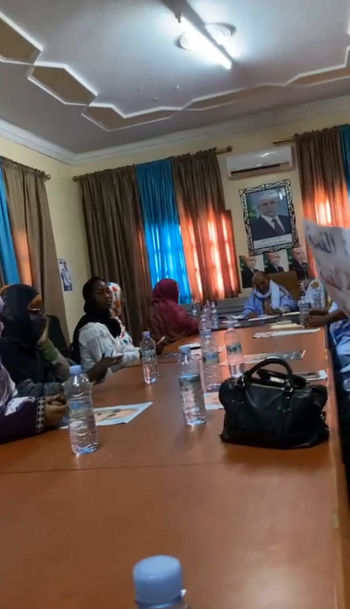 مبادرة القمة برئاسة المستشارة لالة منت النفيس تلتقي بعثة حزب الإنصاف في ازويرات